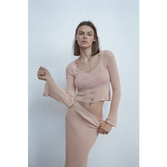 Zara Other - Ribbed Knit Bralette